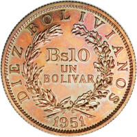 10 bolivianos - Bolivia