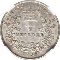 1/2 guilder - British Guiana