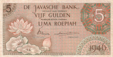 5 rupiah - Nederlandisch Indies