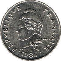 20 francs - New Caledonia