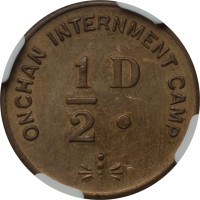 1/2 penny - Onchan Internment Camp