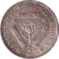 3 pence - South Africa