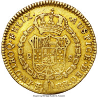 2 escudos - Spanish Colonie