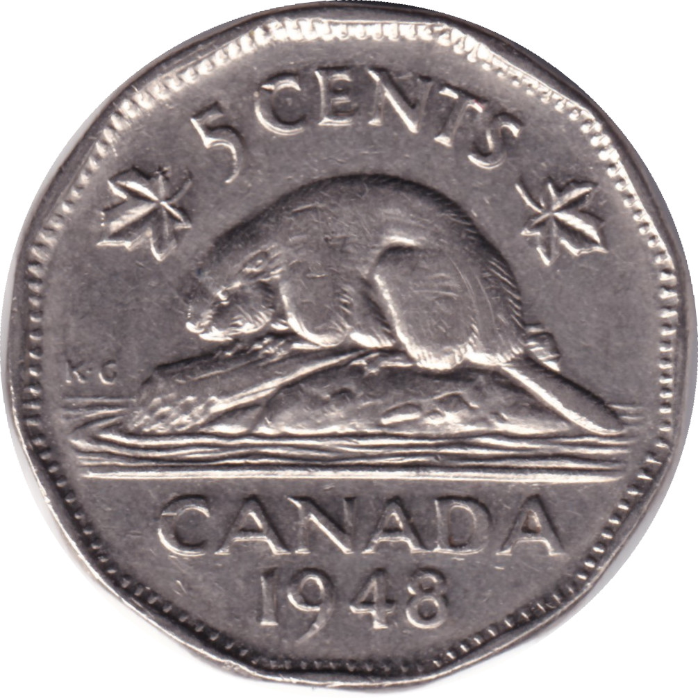 5 cents - George VI - Castor