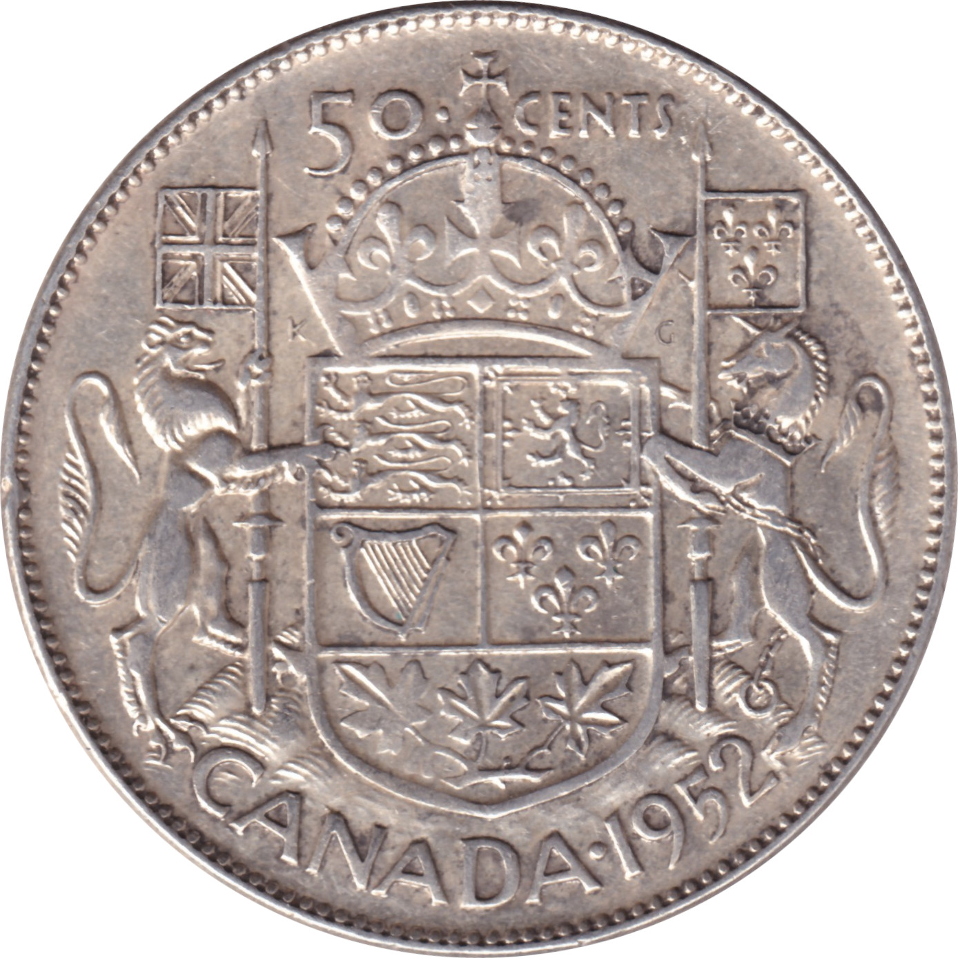 50 cents - George VI