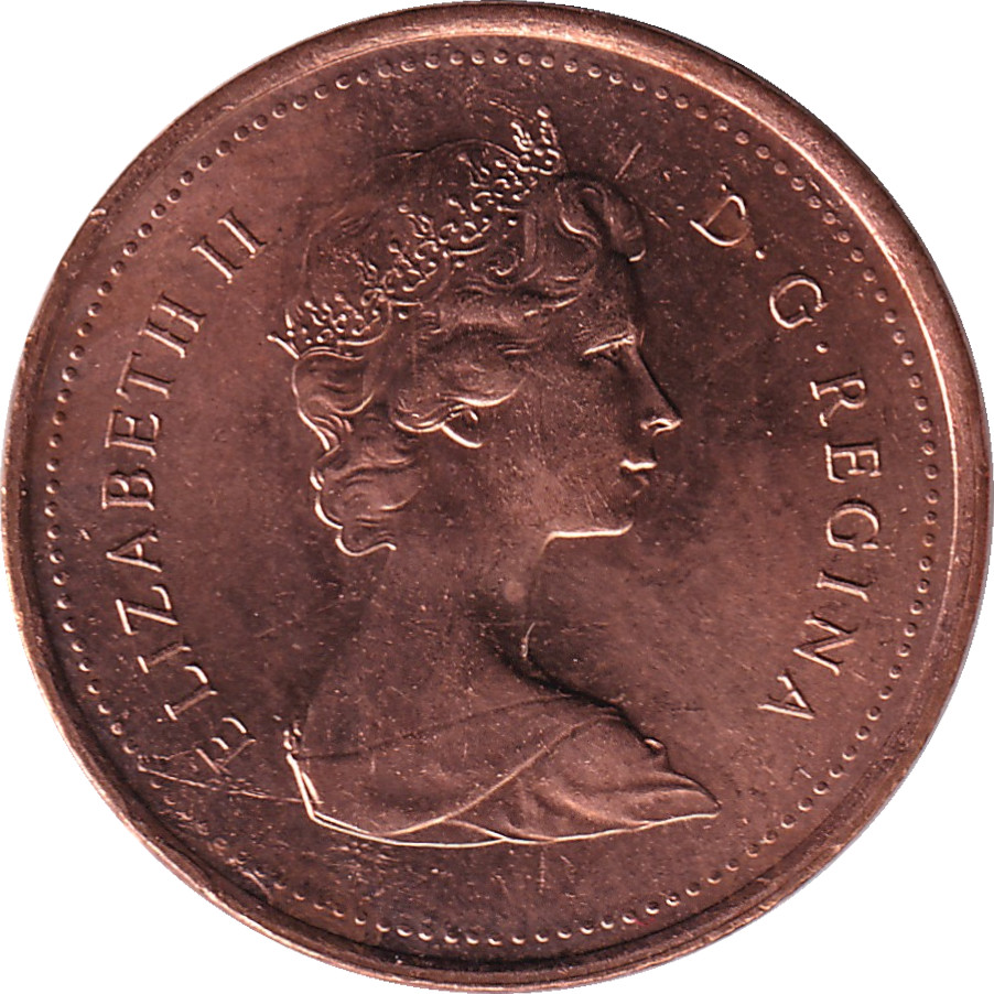 1 cent - Elizabeth II - Buste mature - Ronde