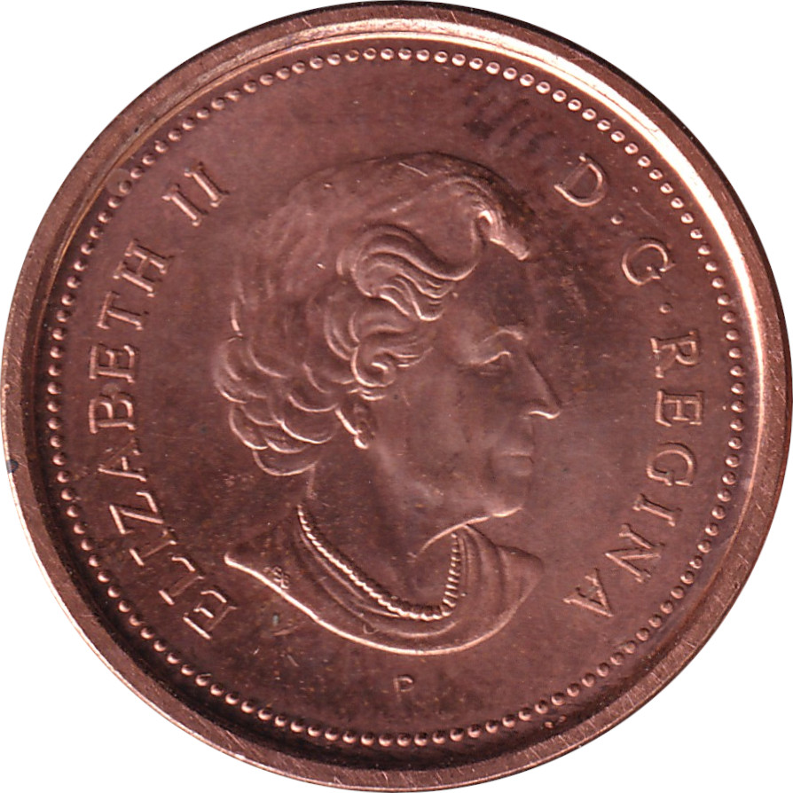 1 cent - Elizabeth II - Tête agée