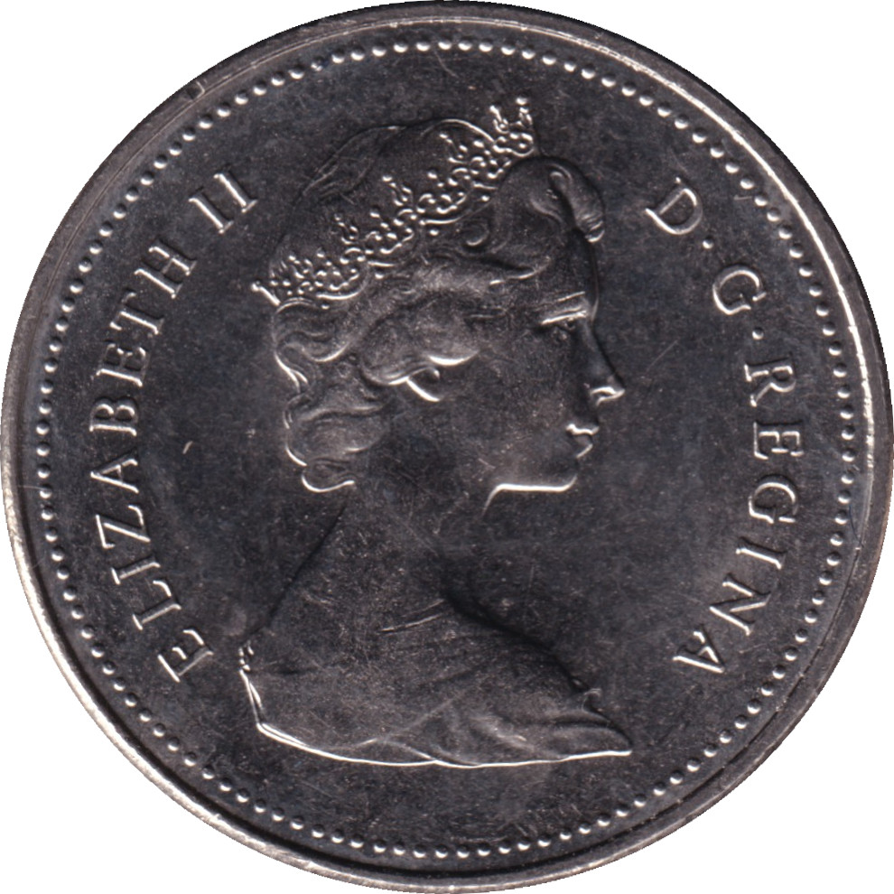5 cents - Elizabeth II - Buste jeune