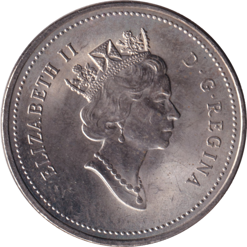 5 cents - Elizabeth II - Tête mature
