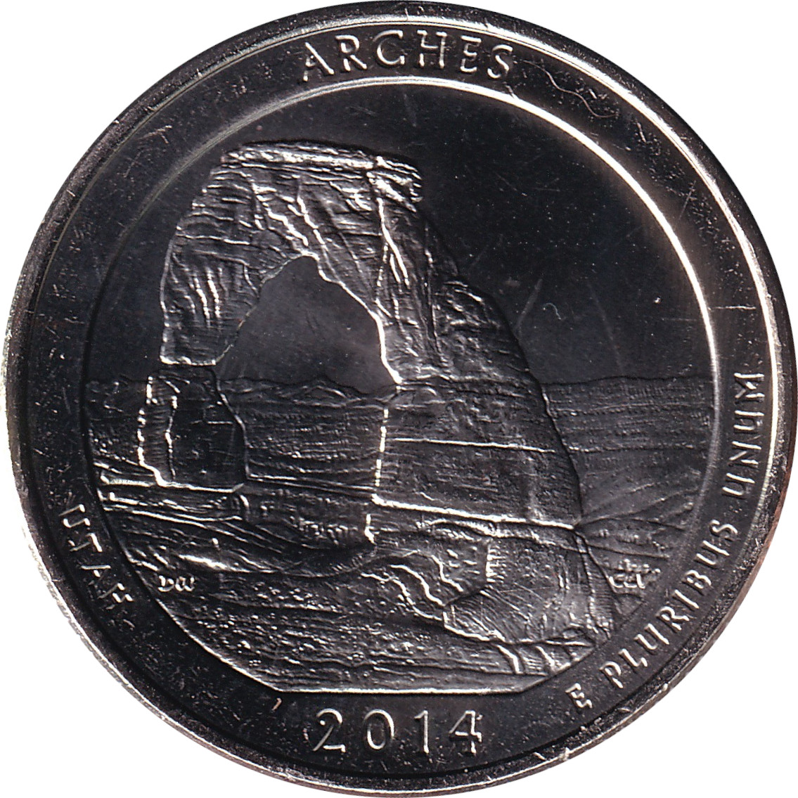 1/4 dollar - Utah - Arches