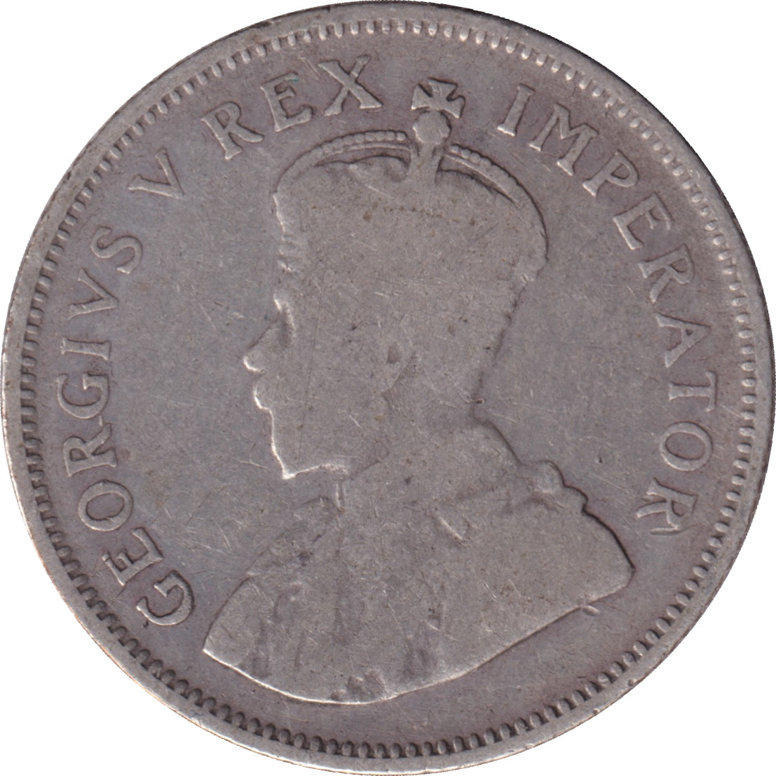 1 shilling - Georges V - Femme debout - Non cerclée