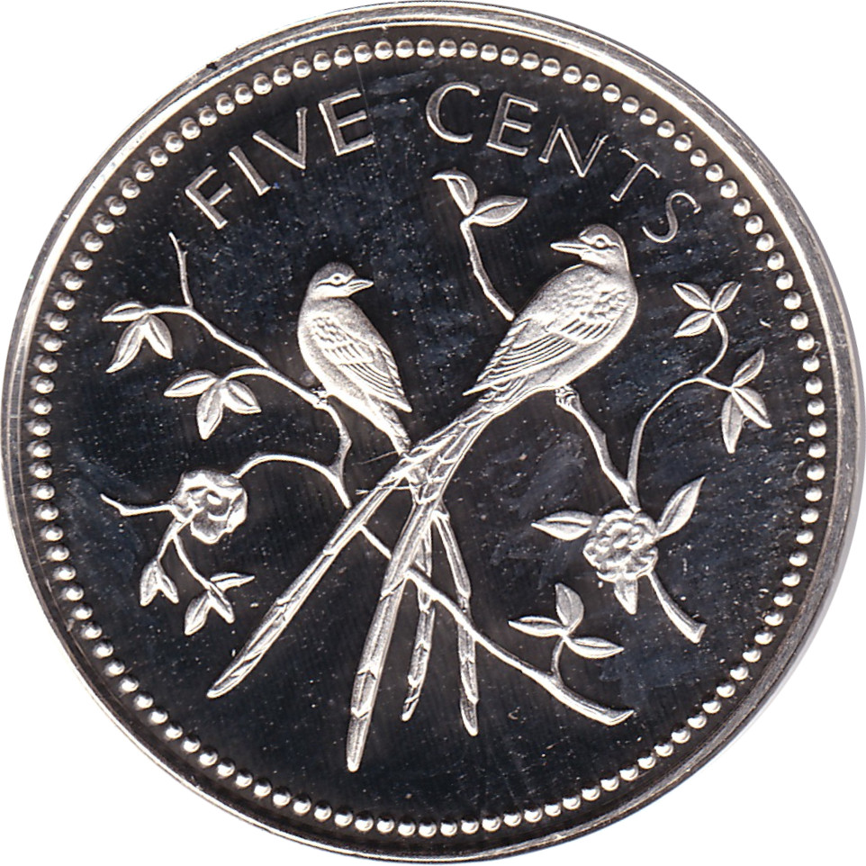 5 cents - Oiseaux - Type 1
