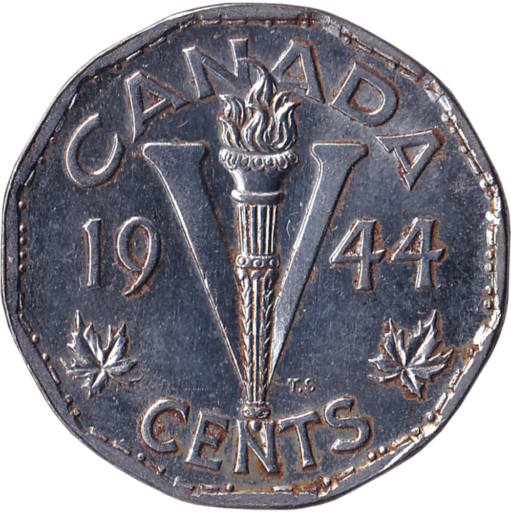 5 cents - Georges VI - Torche