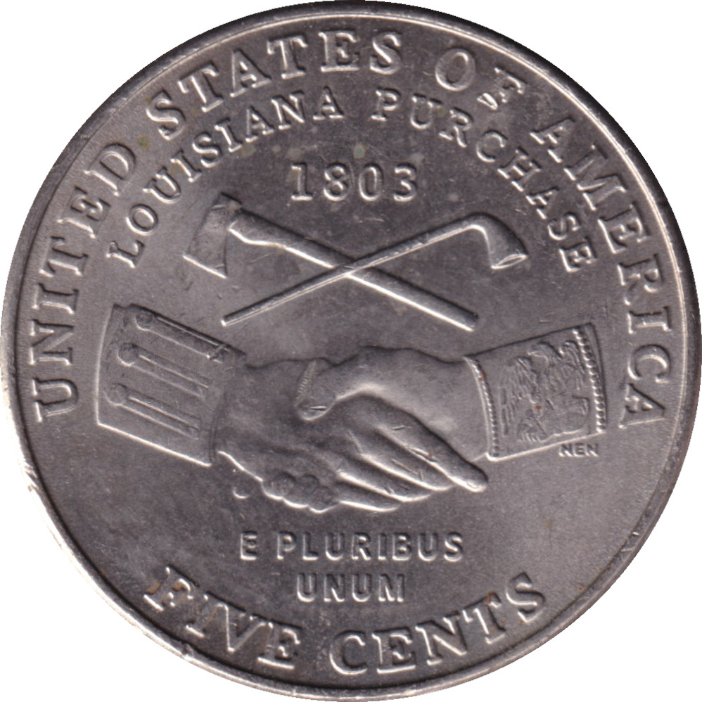 5 cents - Jefferson - Paix