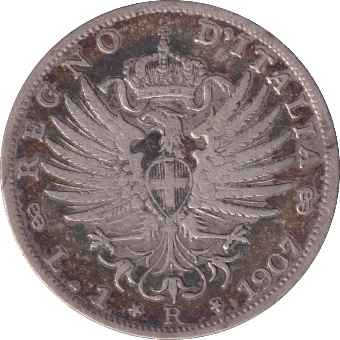 1 lira - Victor Emmanuel III - Eagle