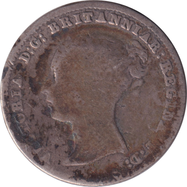 4 pence - Victoria - Young head