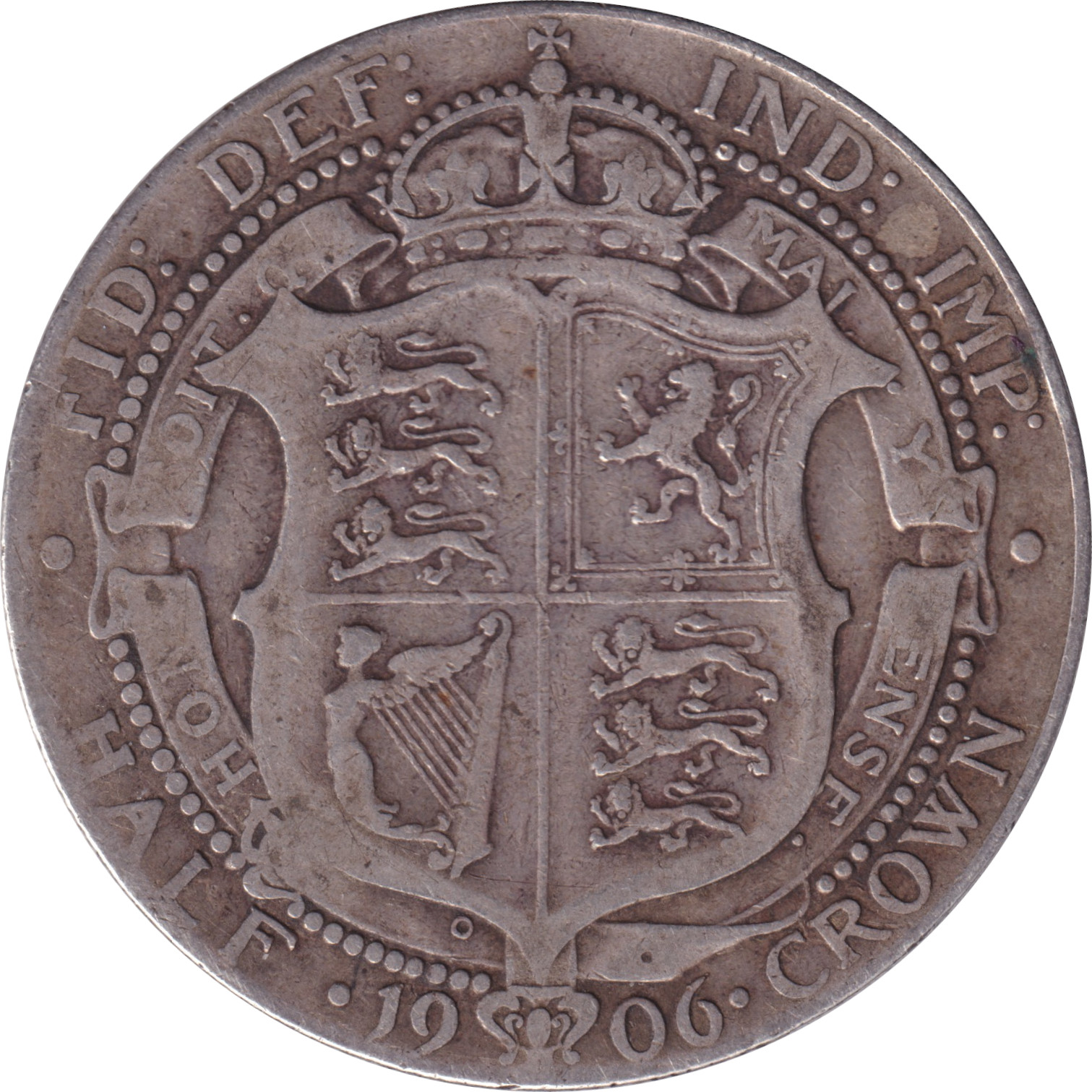 1/2 crown - Edward VII