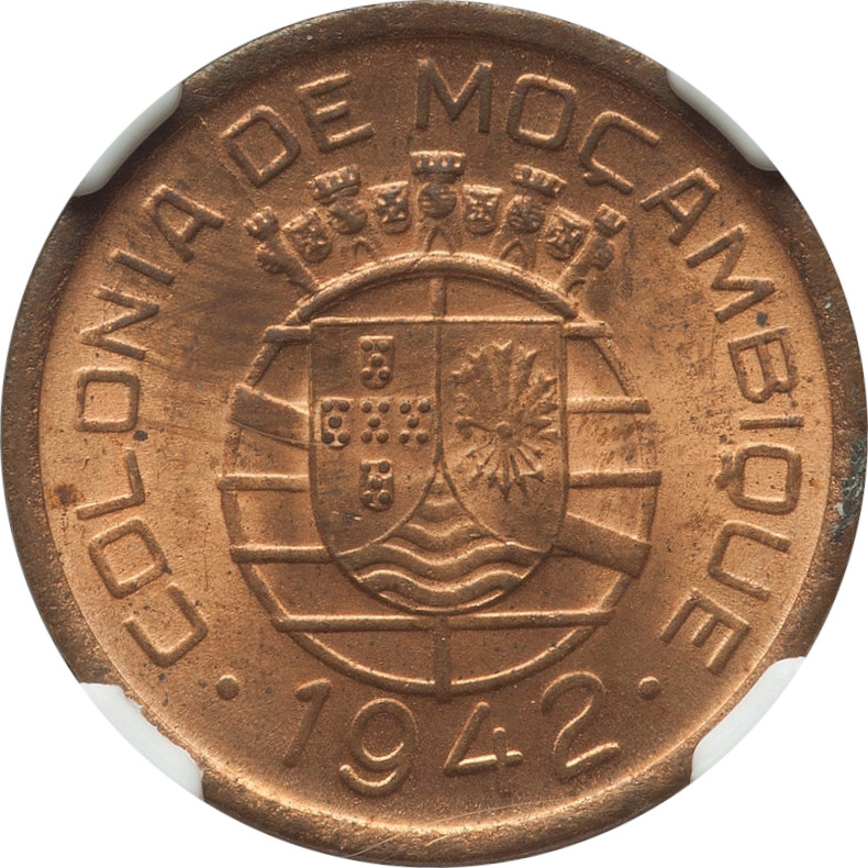 10 centavos - Colonia de Mocambique - Petit blason