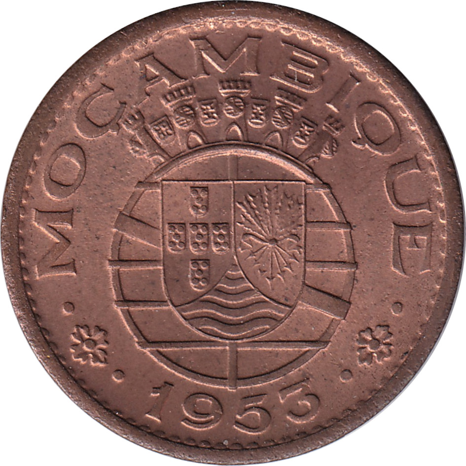 50 centavos - Mocambique - Bronze - Petit module