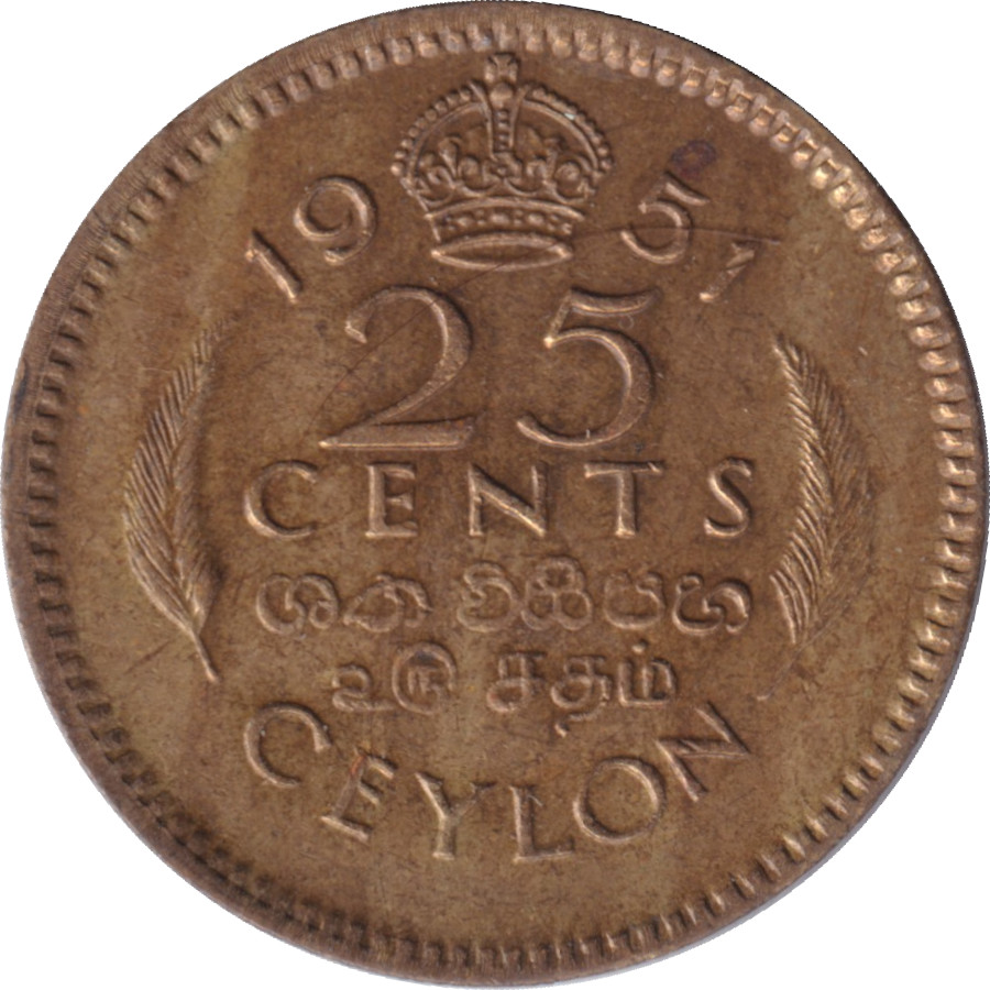 25 cents - George VI