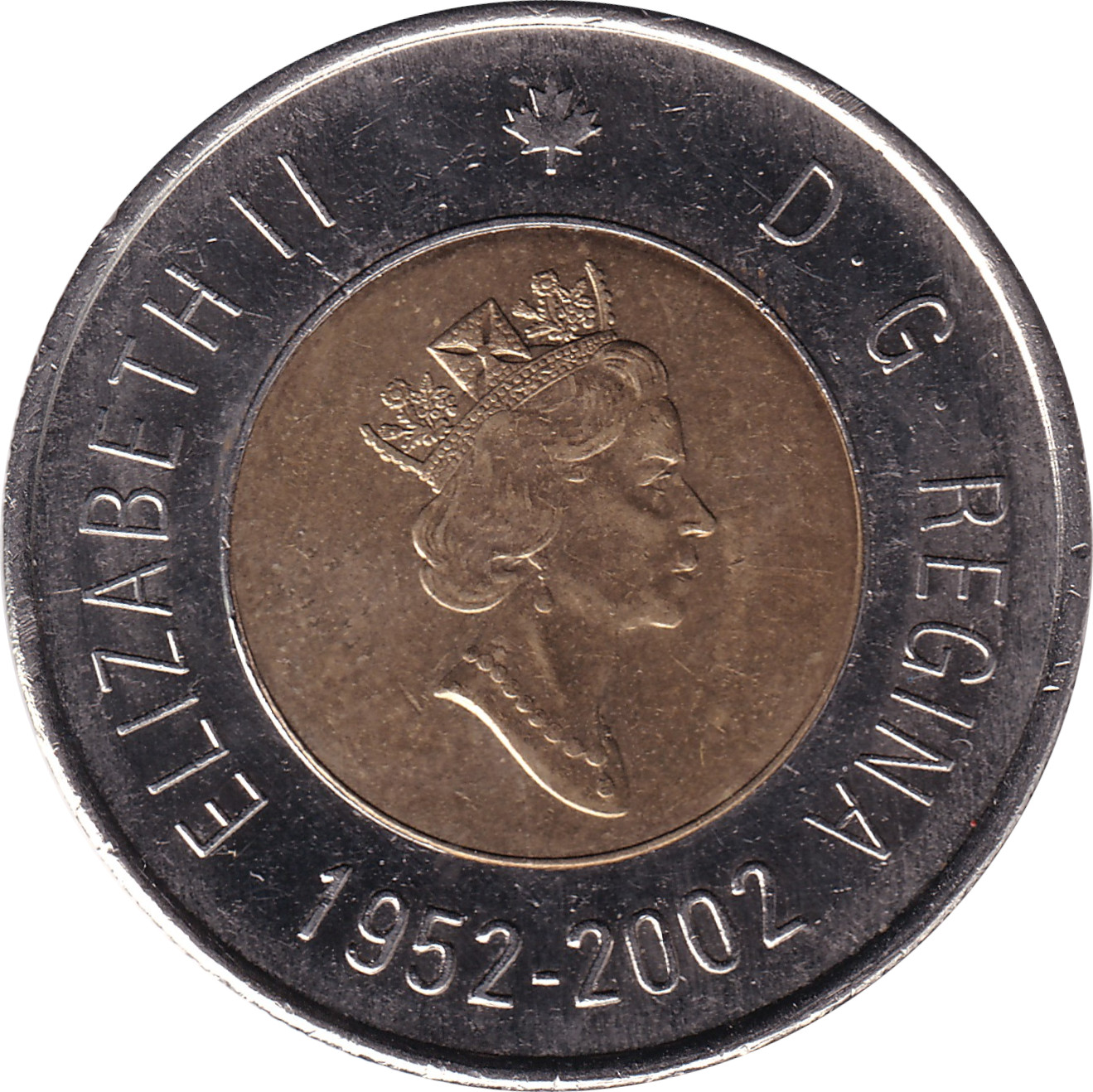 2 dollars - Elizabeth II - Jubilé d'or