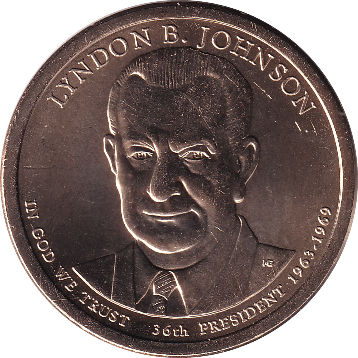 1 dollar - Lindon B. Johnson