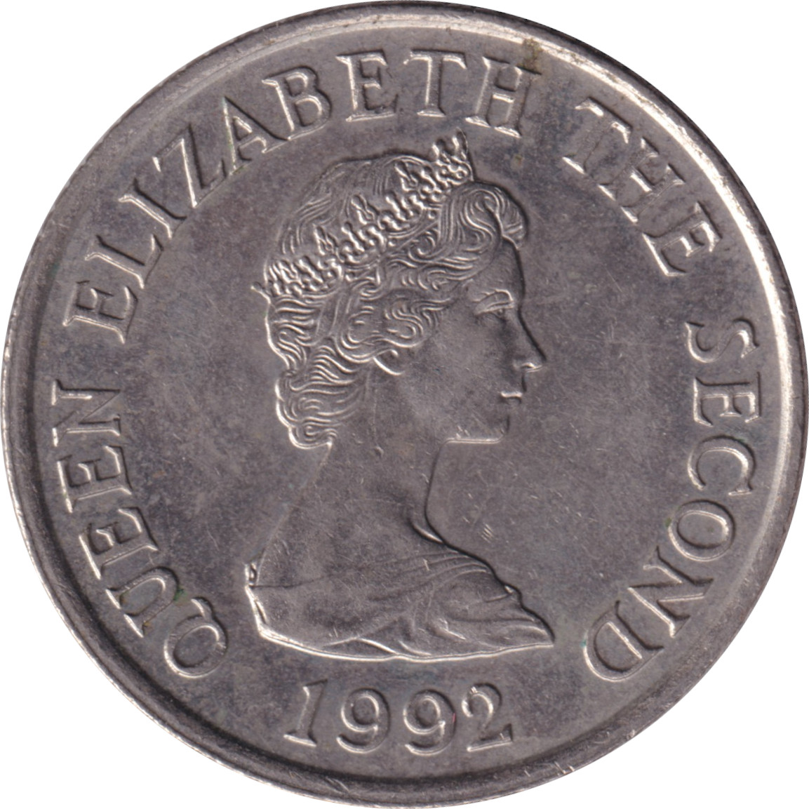10 pence - Elizabeth II - Buste mature - Petit module