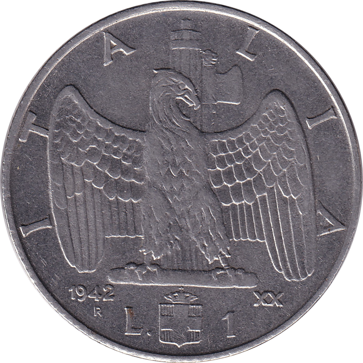 1 lira - Victor Emmanuel III - Faschisme