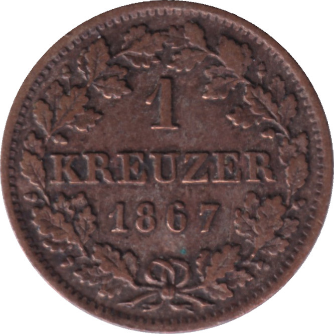 1 kreuzer - Blason - Louis II