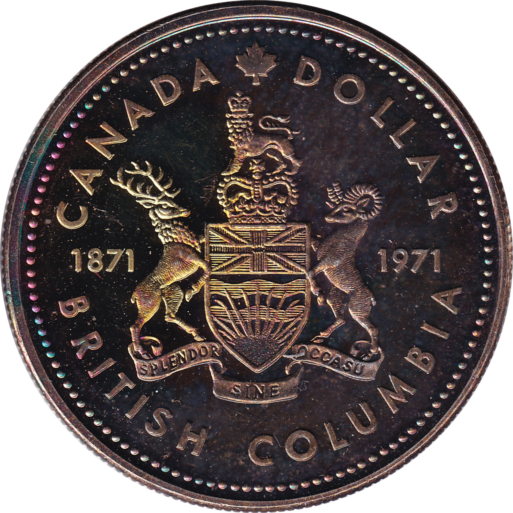 1 dollar - Colombie-Britannique