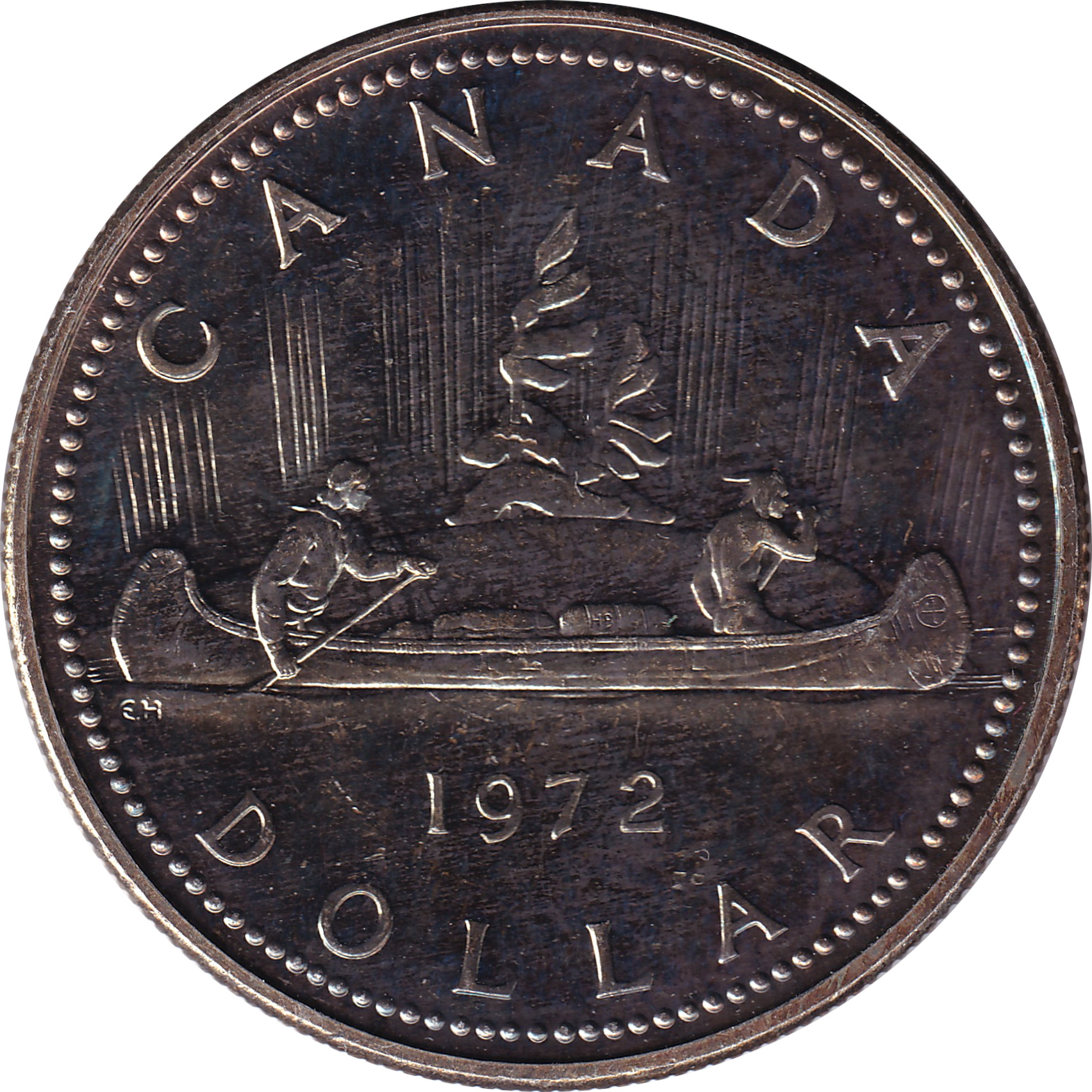 1 dollar - Elizabeth II - Buste mature - Voyageur