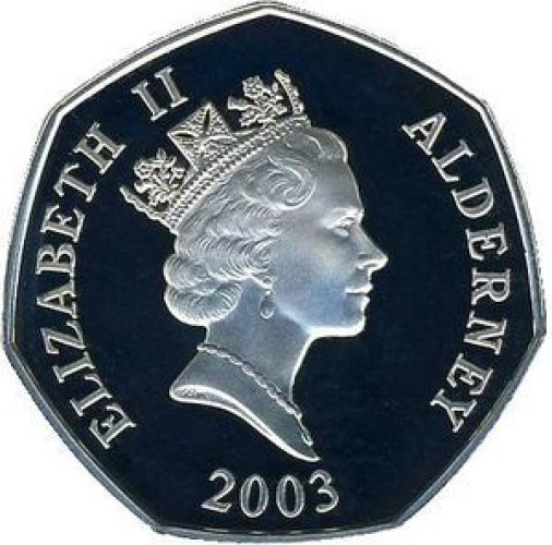 50 pence - Alderney