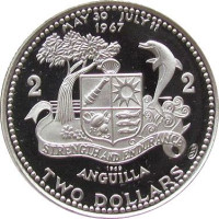 2 dollars - Anguilla