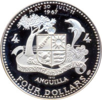 4 dollars - Anguilla
