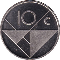 10 cents - Aruba