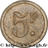 5 francs - Bages