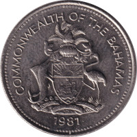 25 cents - Bahamas