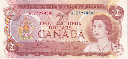 2 dollars - Bank of Canada