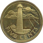 5 cents - Barbades