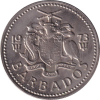 25 cents - Barbados