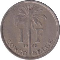 1 franc - Congo Belge