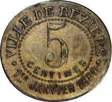 5 centimes - Béziers