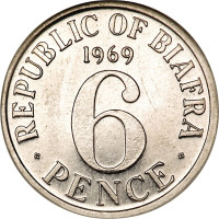 6 pence - Biafra