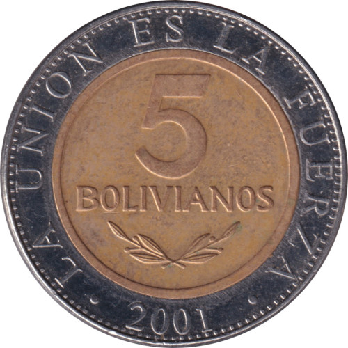 5 bolivianos - Bolivia