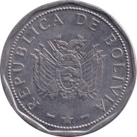 2 bolivianos - Bolivie