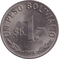 1 peso - Bolivie