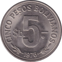 5 pesos - Bolivie