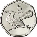5 thebe - Botswana