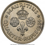 1/4 rupee - Colonie britannique