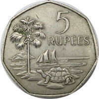 5 rupees - Colonie britannique